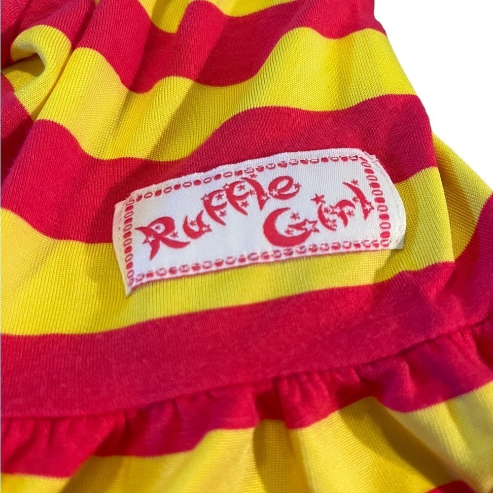 Ruffle Girl Pink and Yellow Flare Pants | 18M - Picture 2 of 5